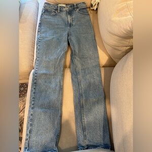Abercrombie & Fitch Light Blue 90s Straight Ultra High Rise Jeans